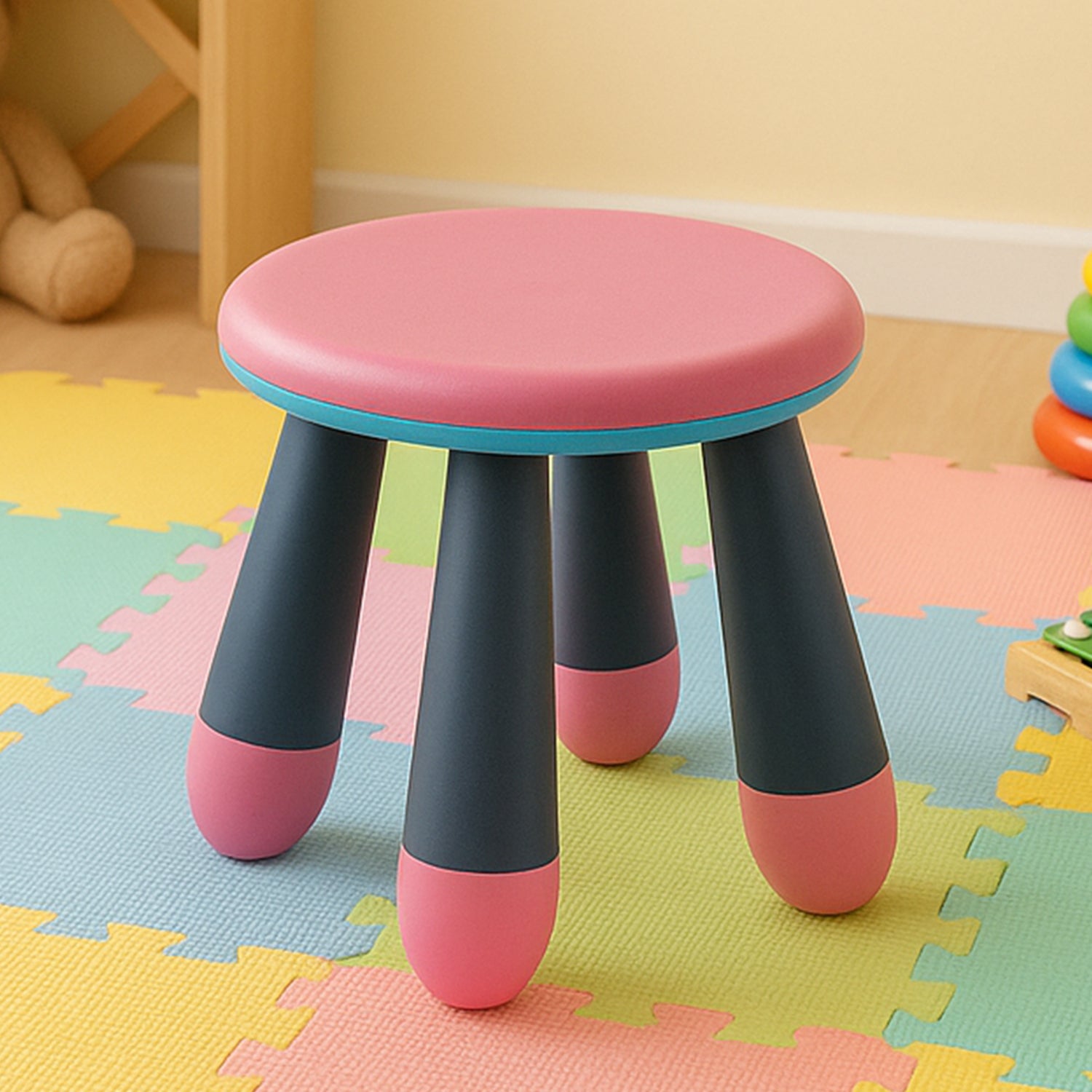 Zusammenklappbarer Babyhocker – Tragbar und sicher für Kinder