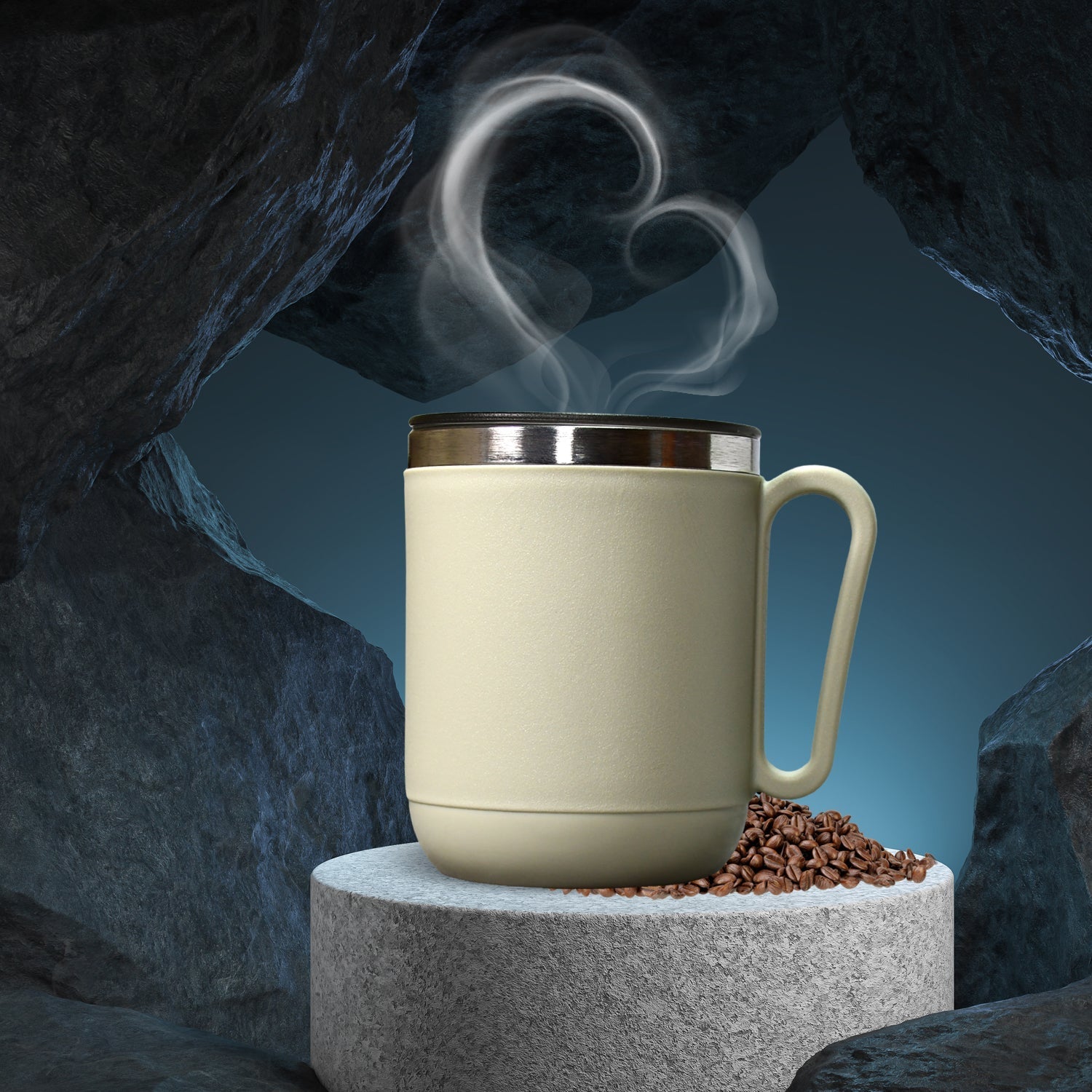 Edelstahl-Kaffeebecher – 400 ml, doppelwandig