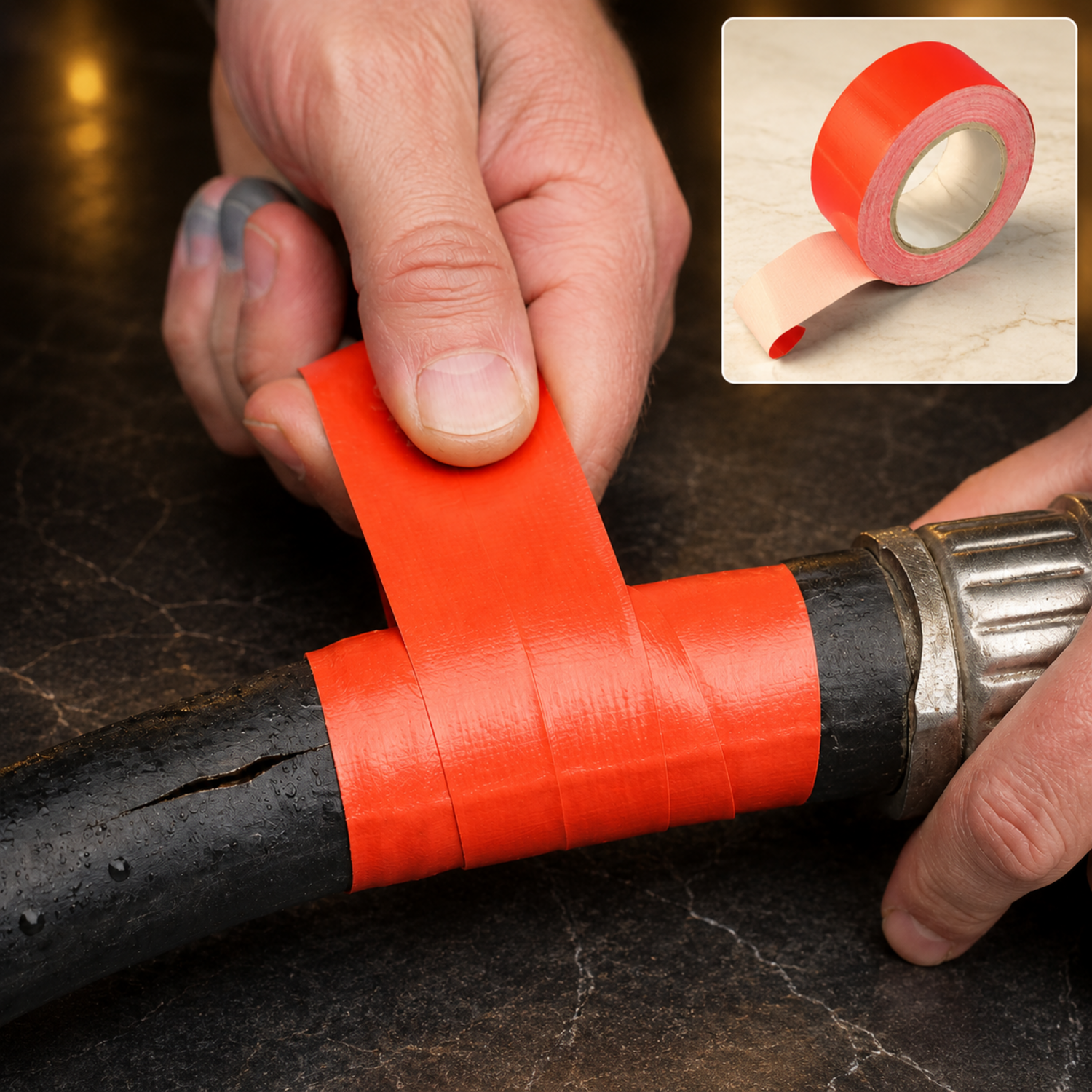 Hochleistungs-Reparaturklebeband – Starkes, wasserfestes Befestigungsklebeband 65 x 25 mm