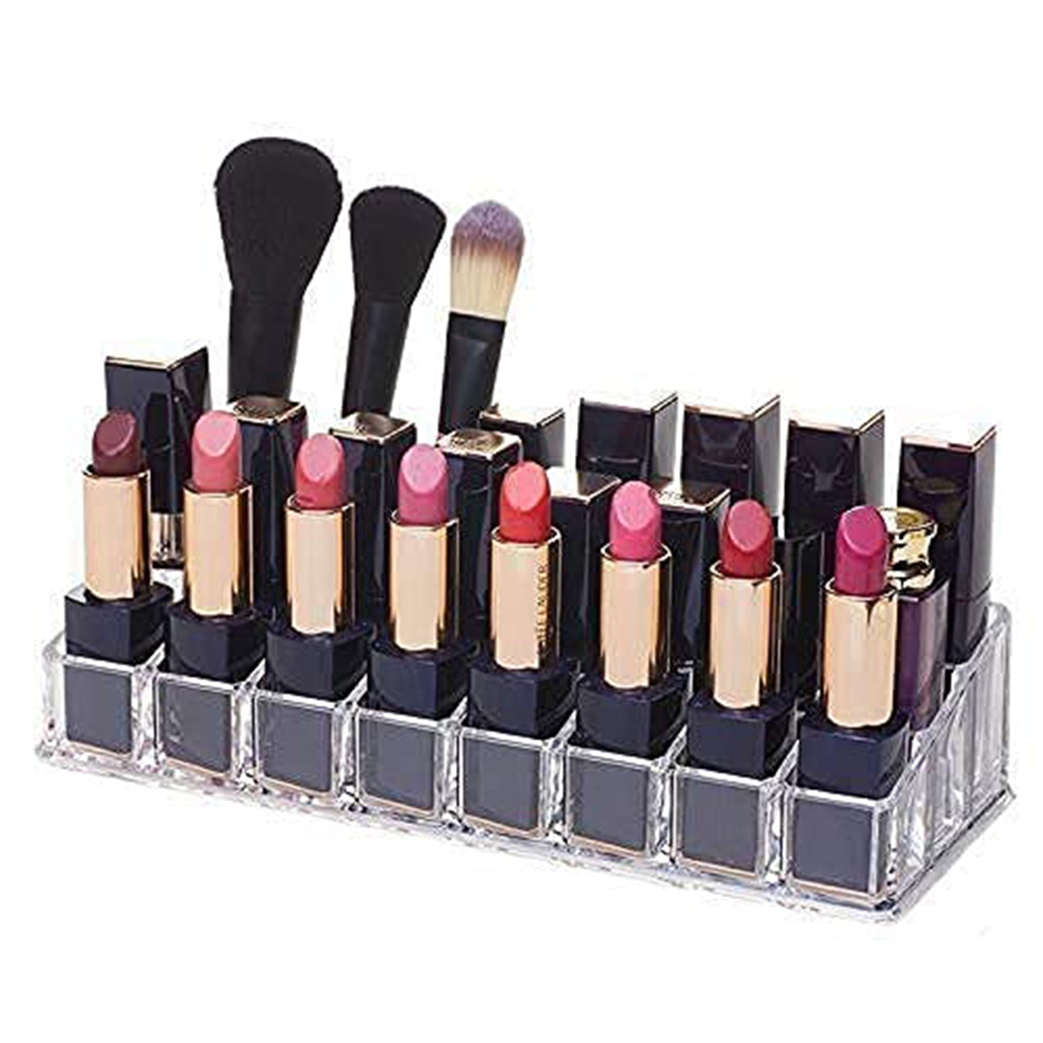 Lippenstifthalter aus Acryl – Kosmetikorganizer mit 24 Fächern